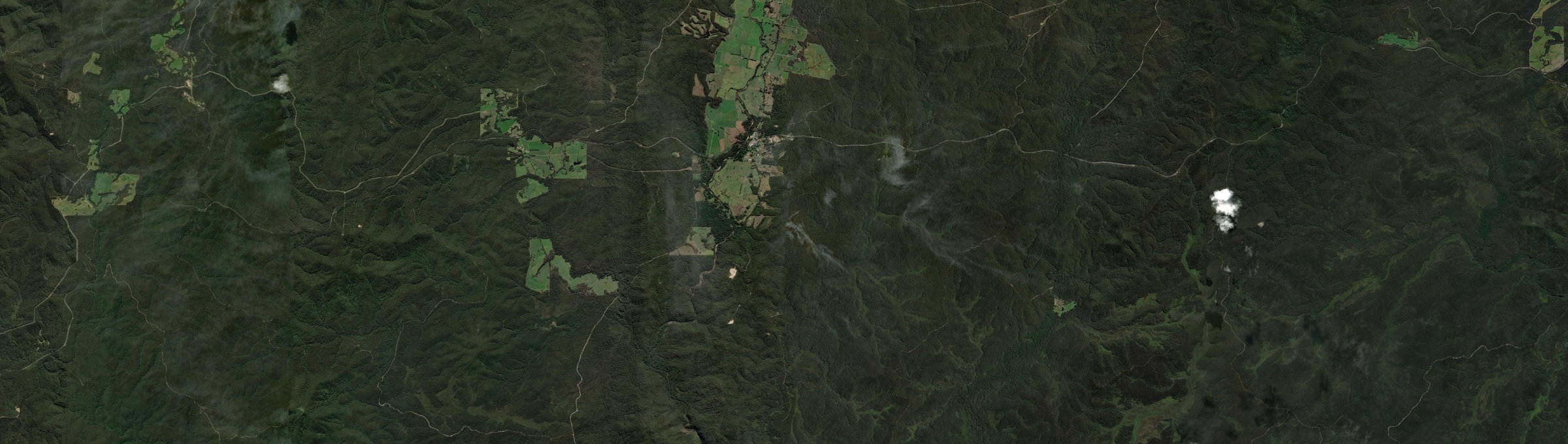 Aerial view of Cann River, VIC