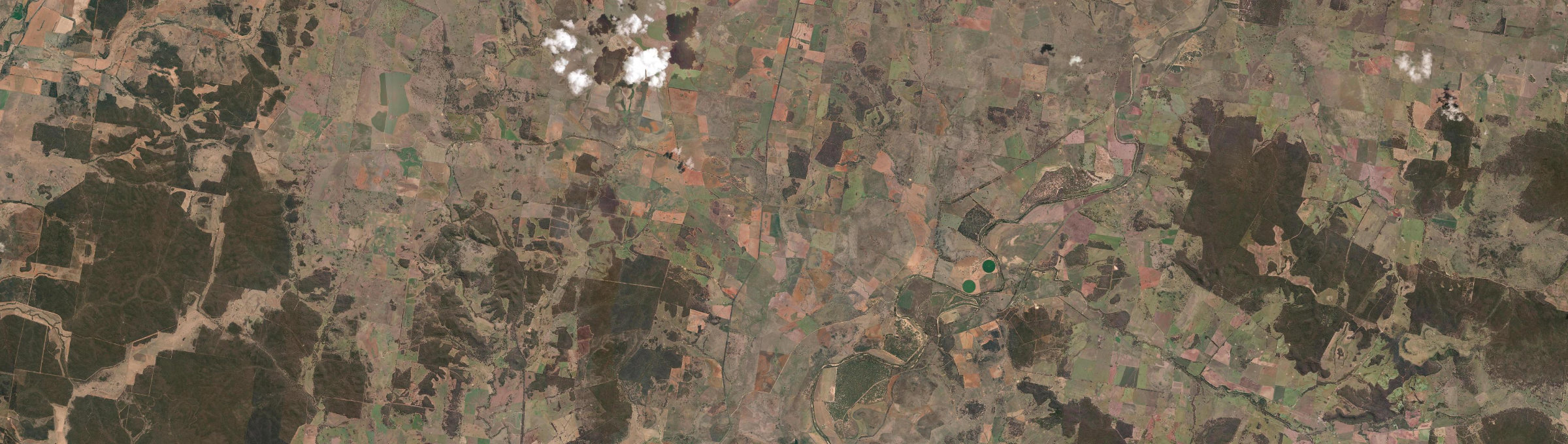 Aerial view of Yarragrin, NSW