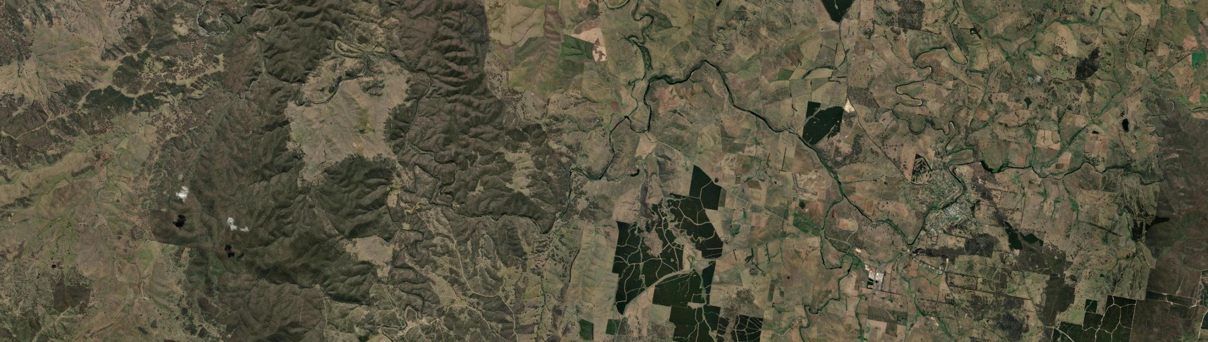 Aerial view of Cambalong, NSW