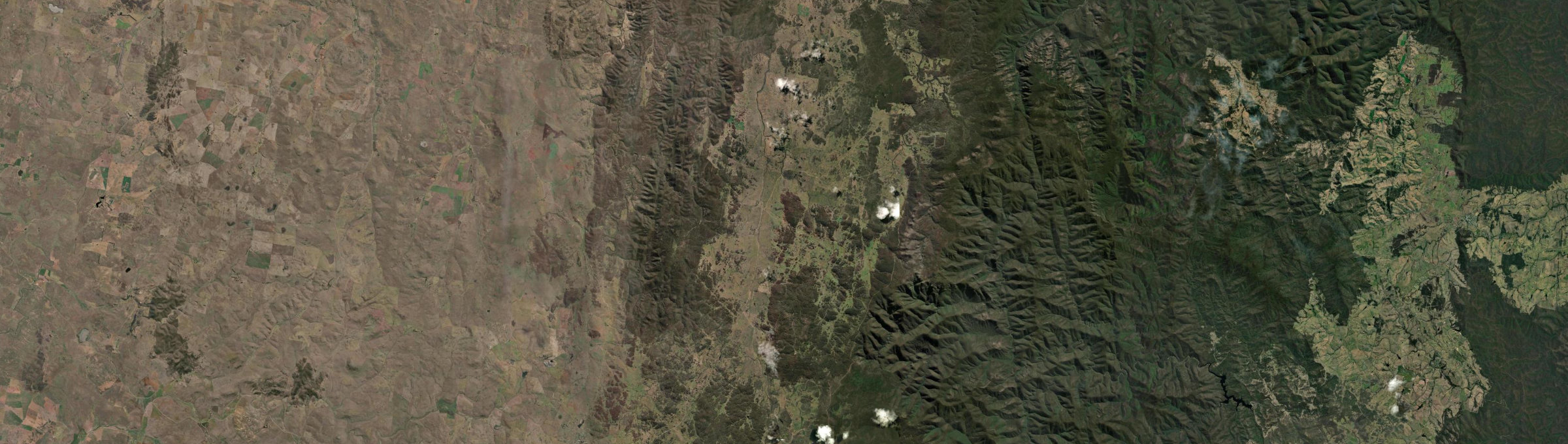 Aerial view of Kybeyan, NSW