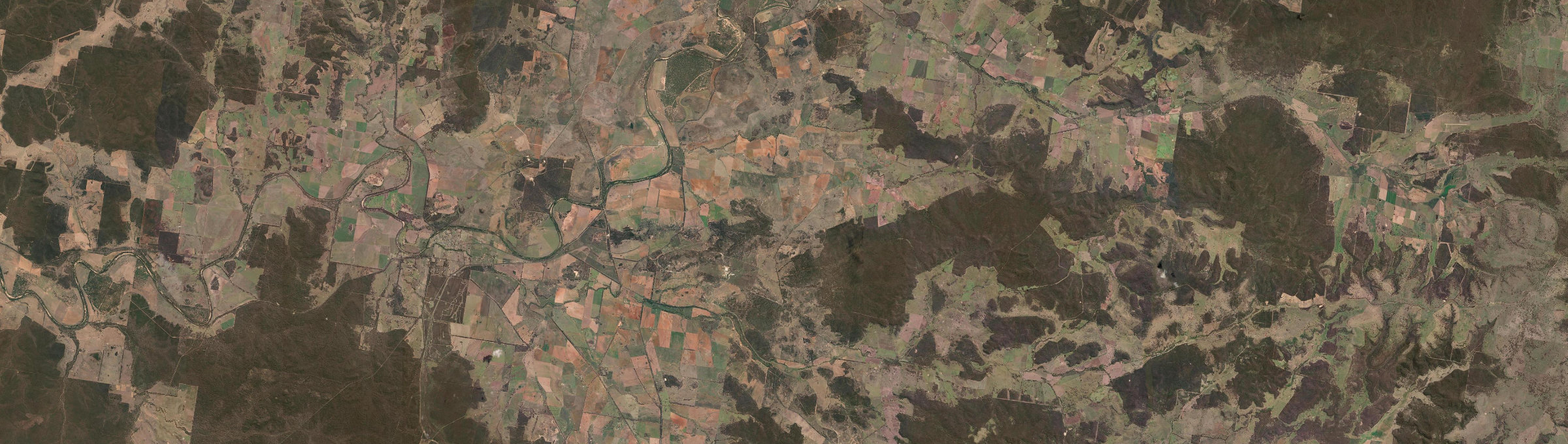 Aerial view of Merrygoen, NSW