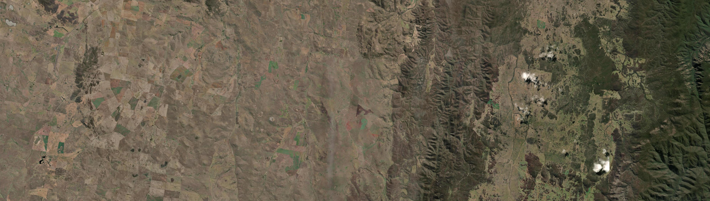 Aerial view of Dangelong, NSW
