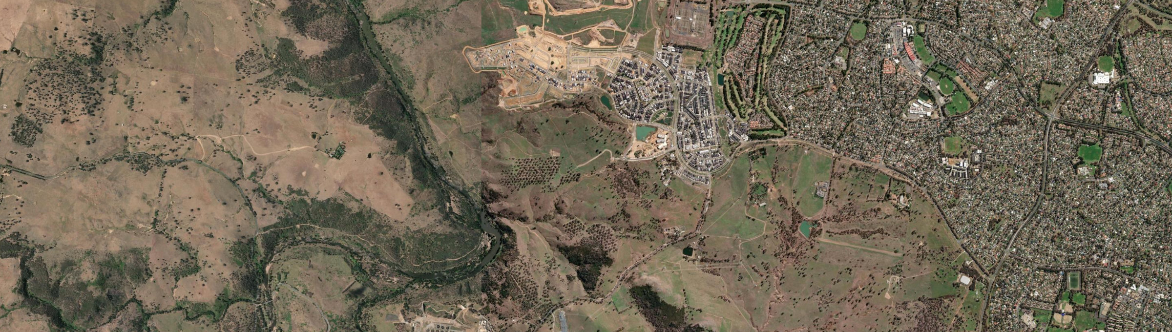 Aerial view of Strathnairn, ACT