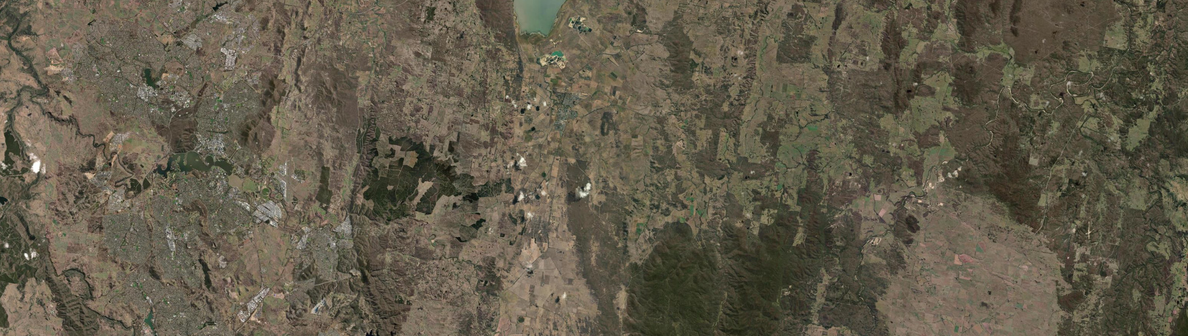 Aerial view of Bungendore, NSW