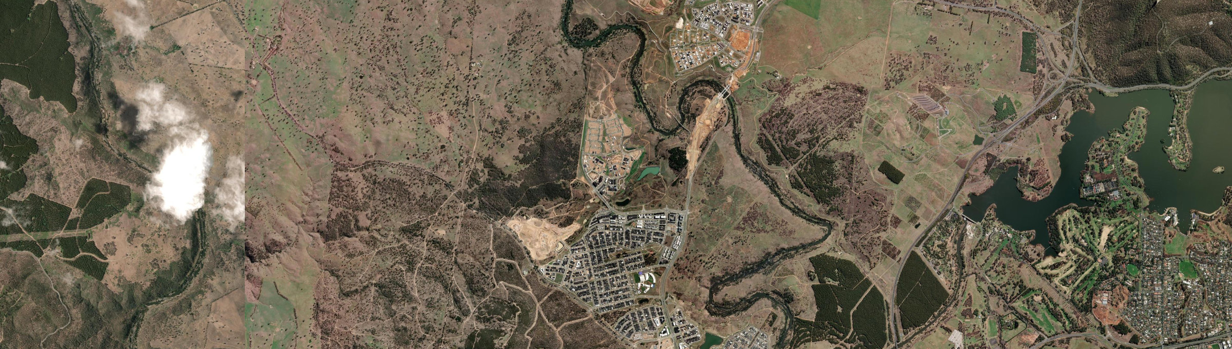 Aerial view of Denman Prospect, ACT
