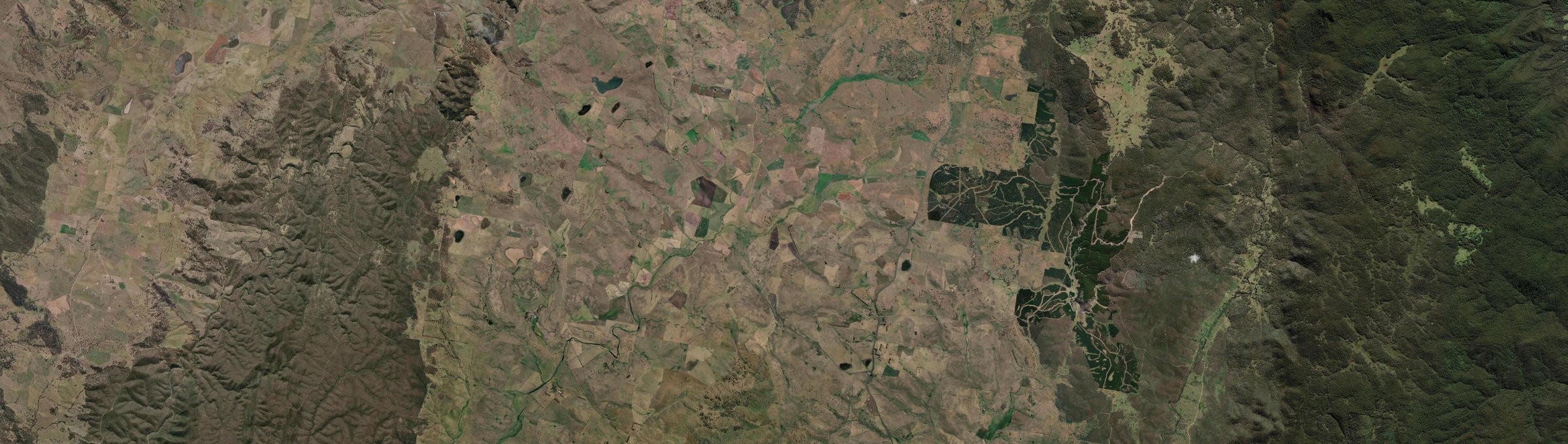 Aerial view of Jincumbilly, NSW