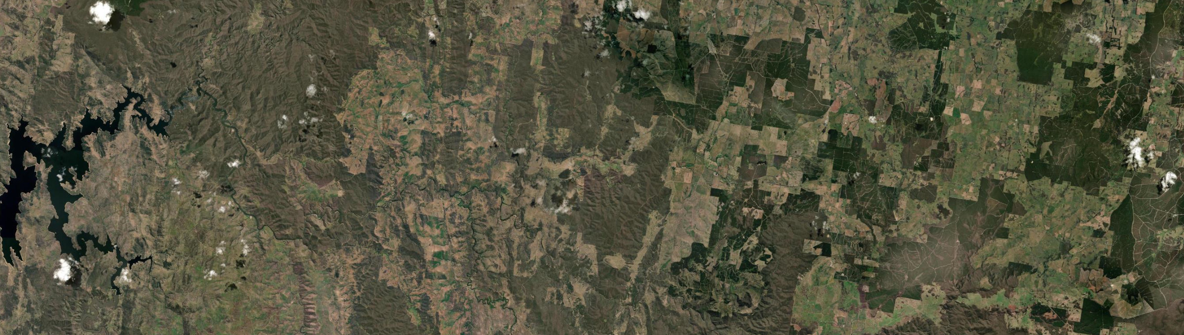 Aerial view of Bald Ridge, NSW
