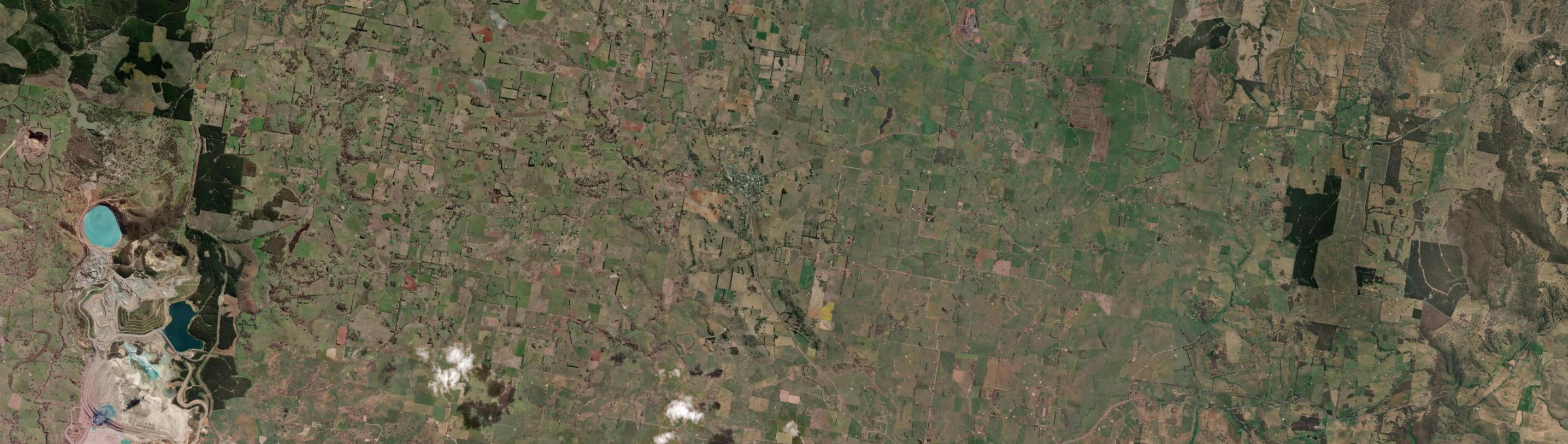 Aerial view of Millthorpe, NSW