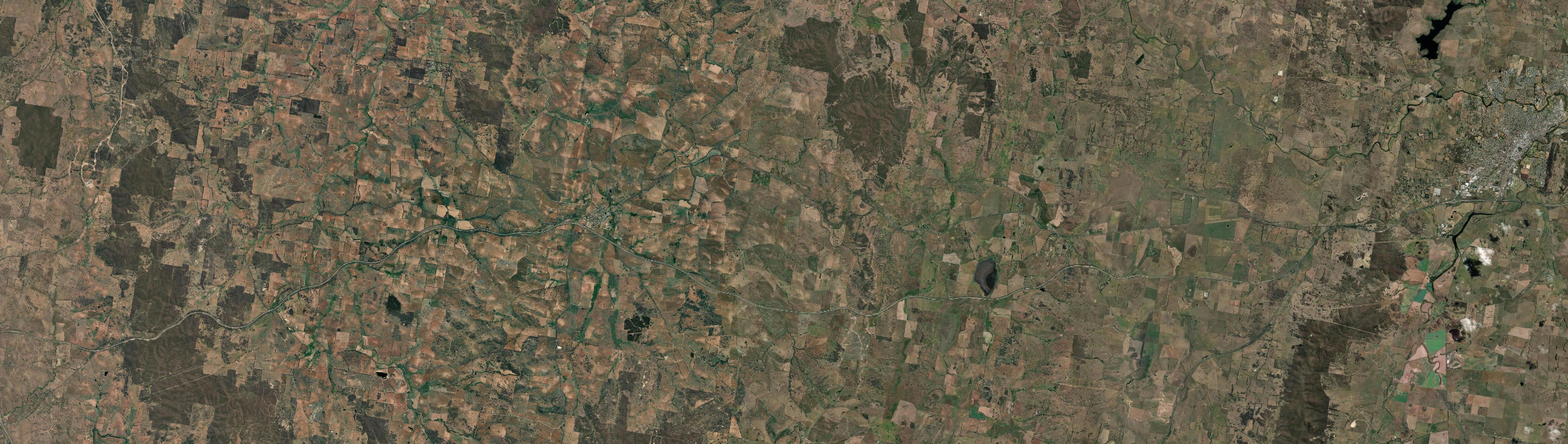 Aerial view of Cullerin, NSW