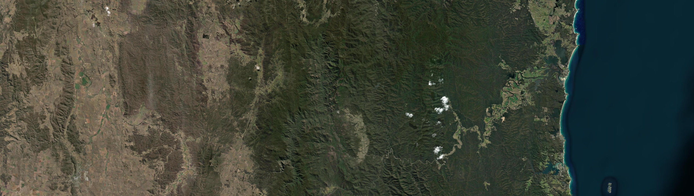 Aerial view of Belowra, NSW