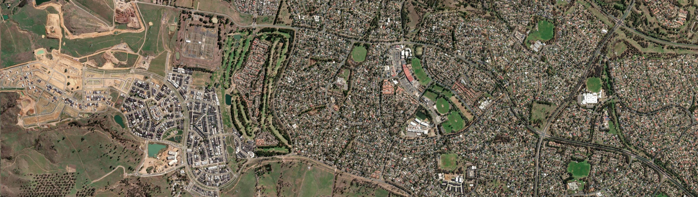Aerial view of Holt, ACT