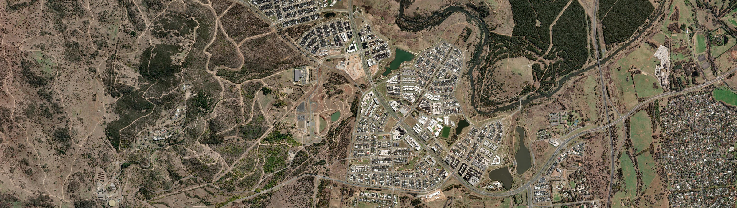 Aerial view of Wright, ACT
