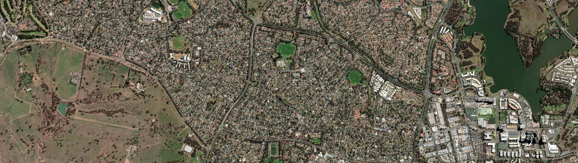 Aerial view of Scullin, ACT