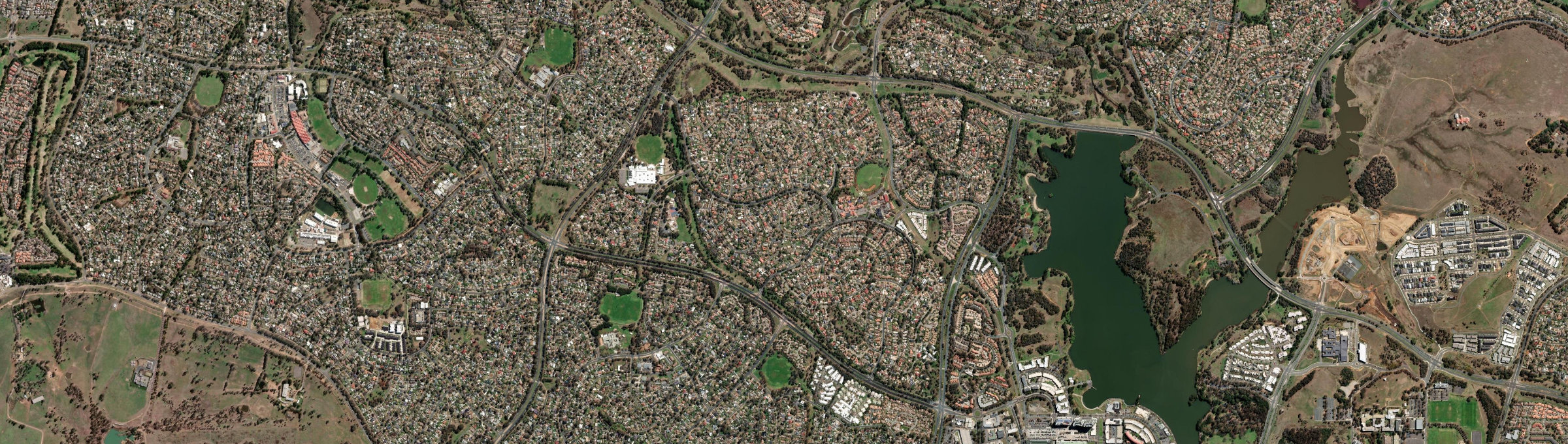 Aerial view of Florey, ACT