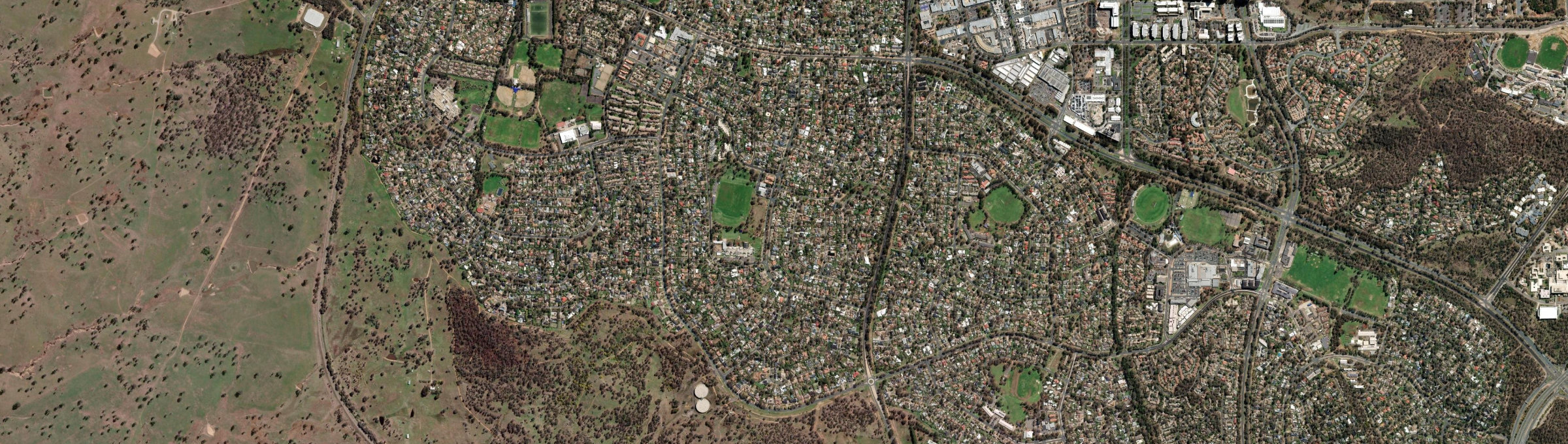 Aerial view of Weetangera, ACT