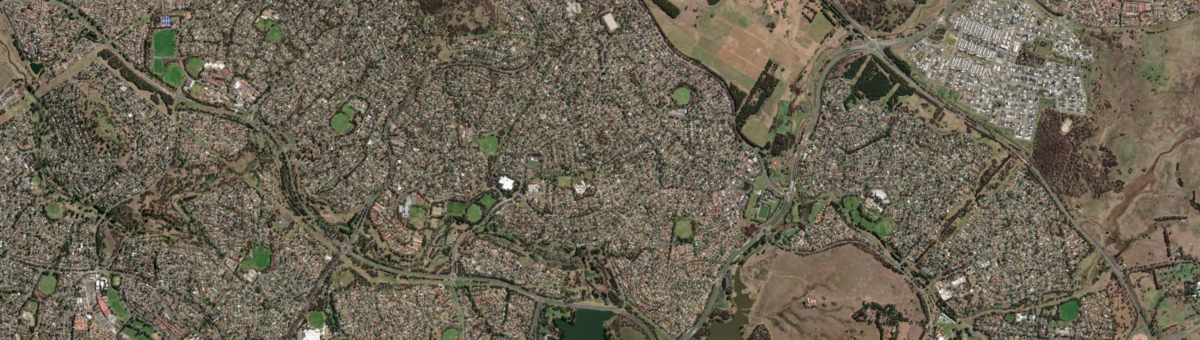 Aerial view of Evatt, ACT