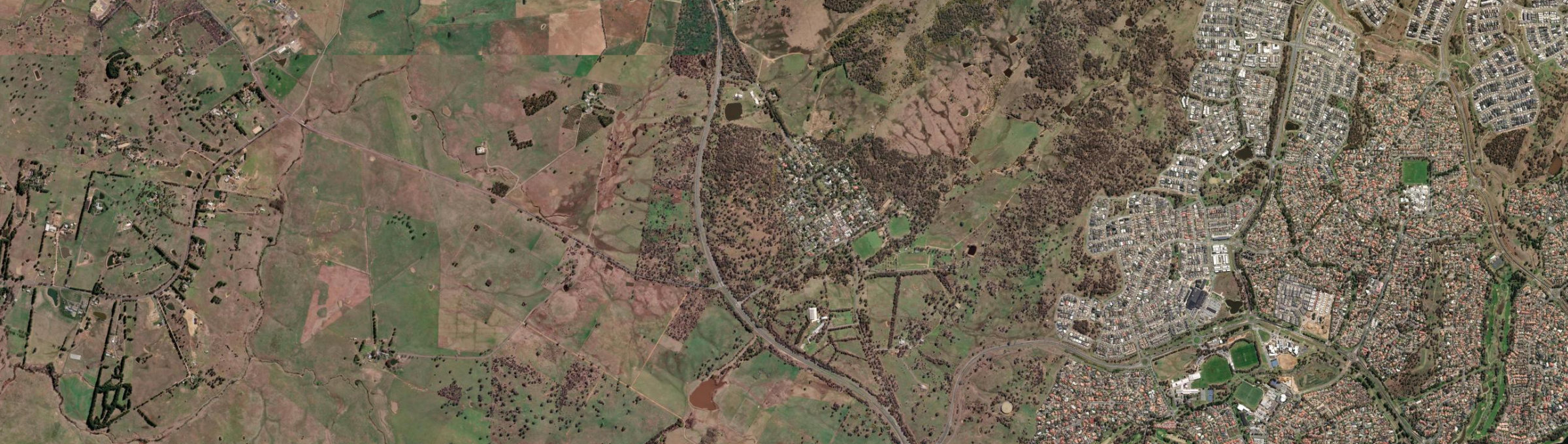 Aerial view of Hall, ACT