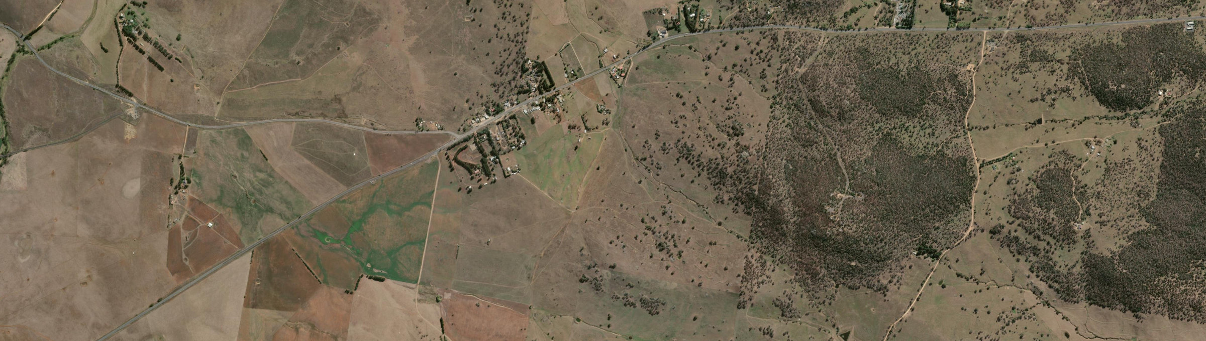 Aerial view of Pine Valley, NSW