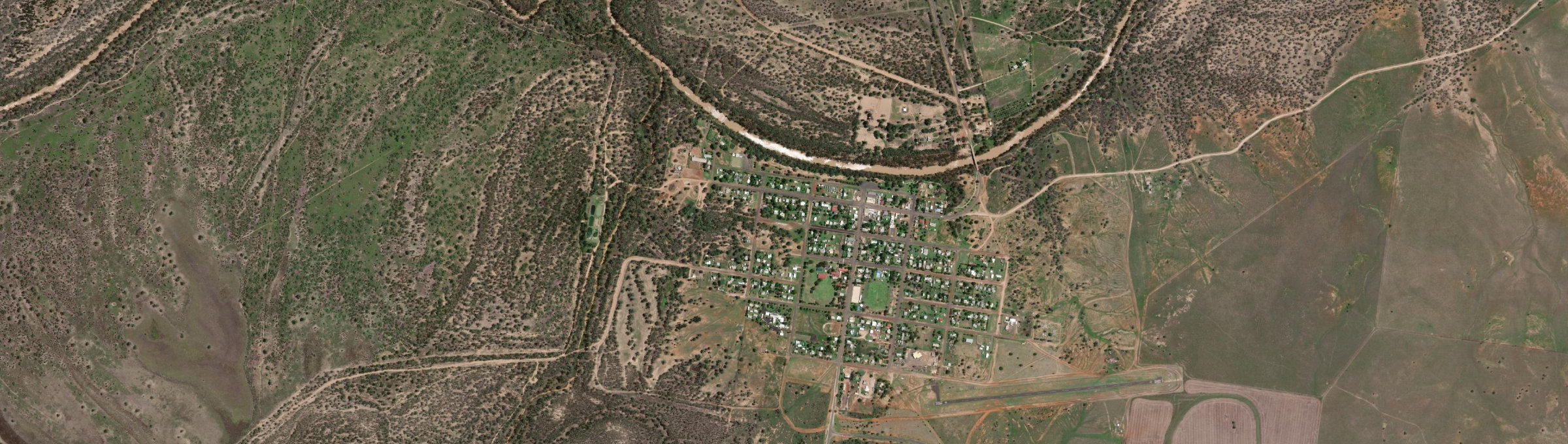 Aerial view of Surat, QLD