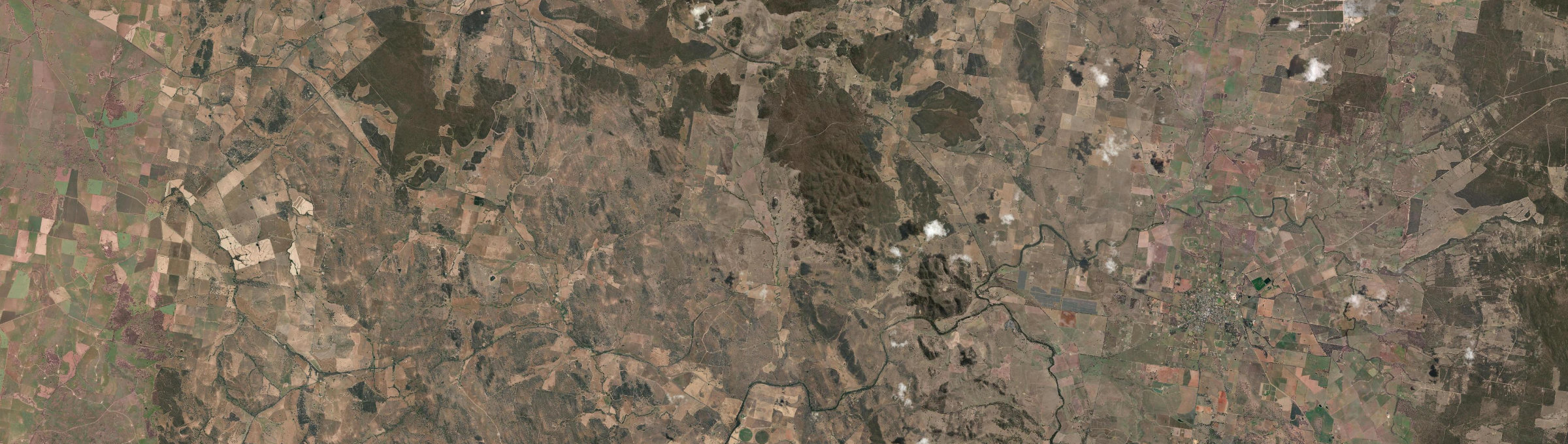 Aerial view of Mebul, NSW