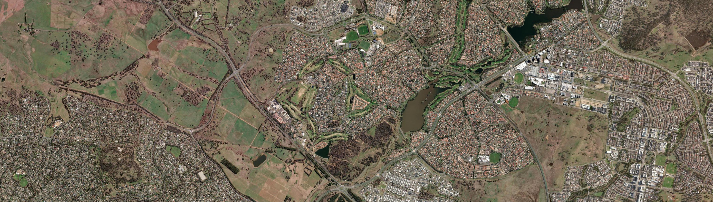 Aerial view of Nicholls, ACT