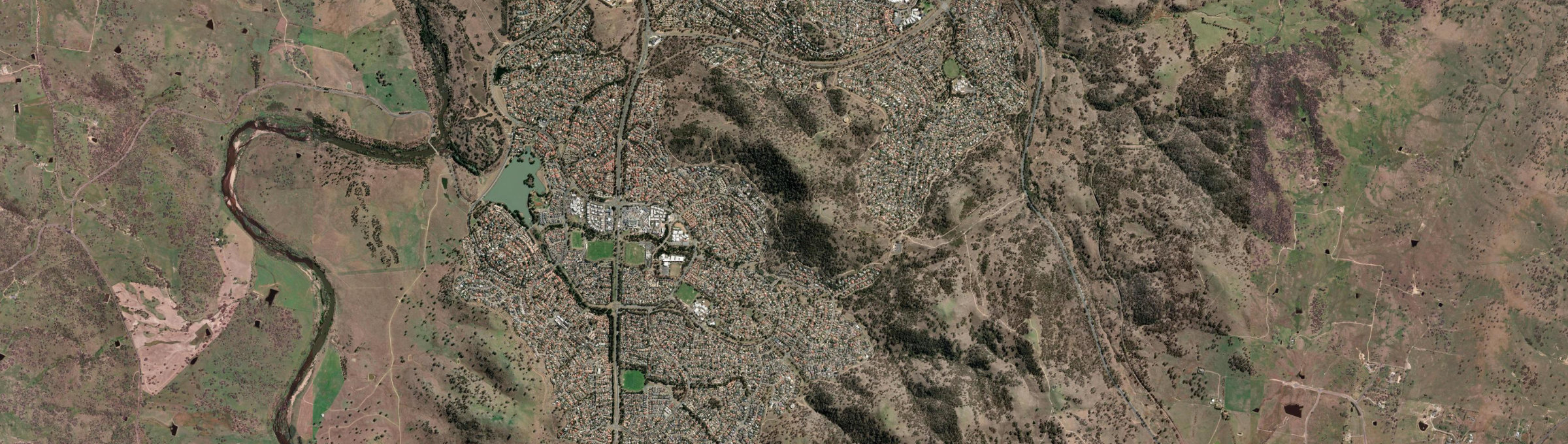 Aerial view of Conder, ACT