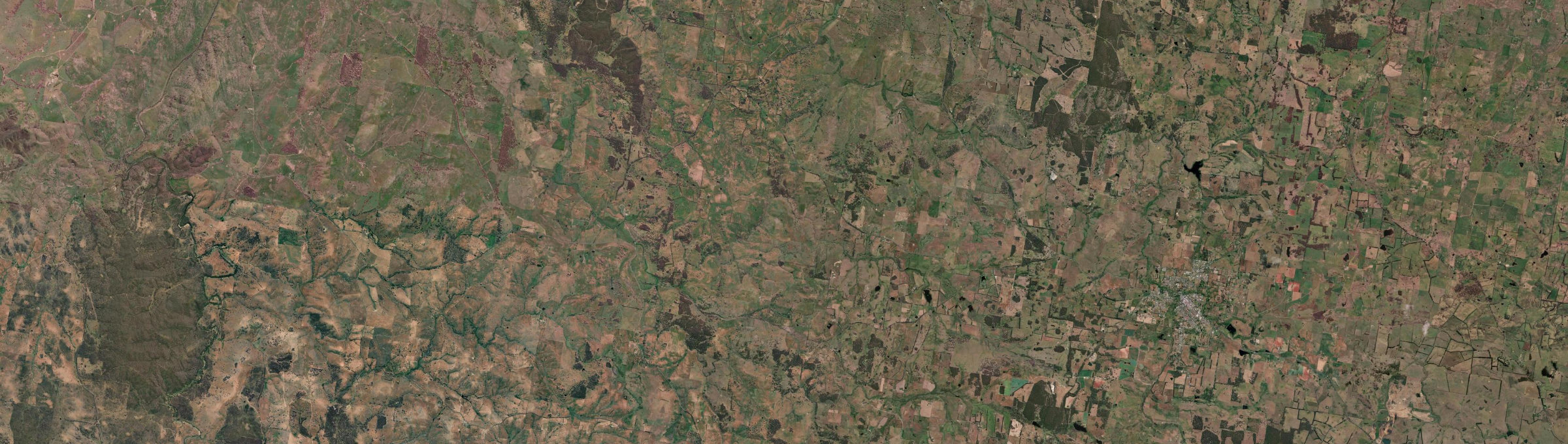 Aerial view of Lost River, NSW