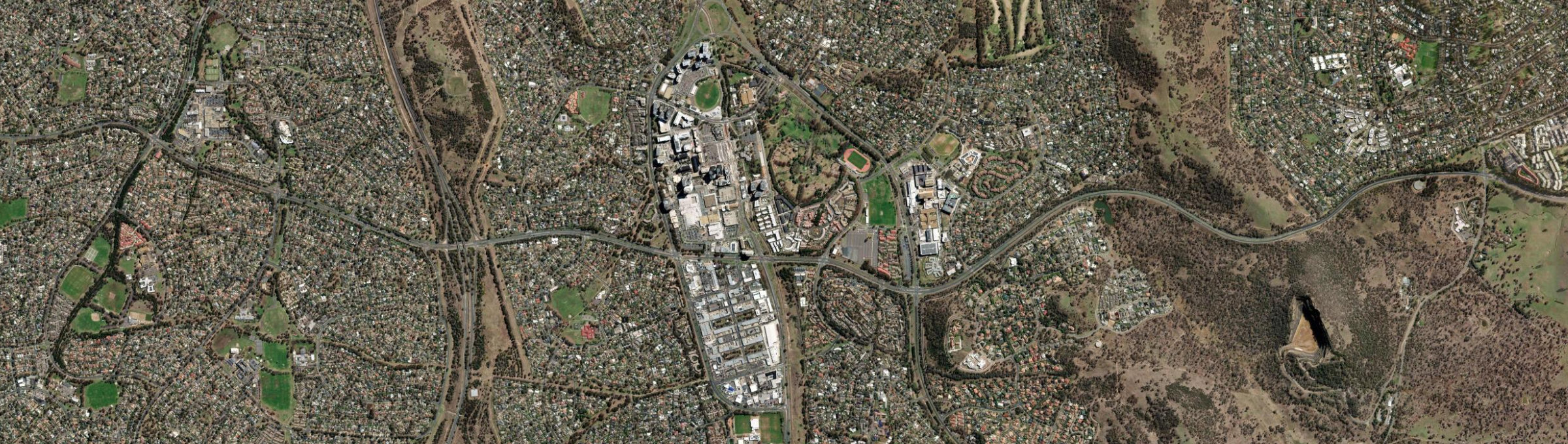 Aerial view of Phillip, ACT