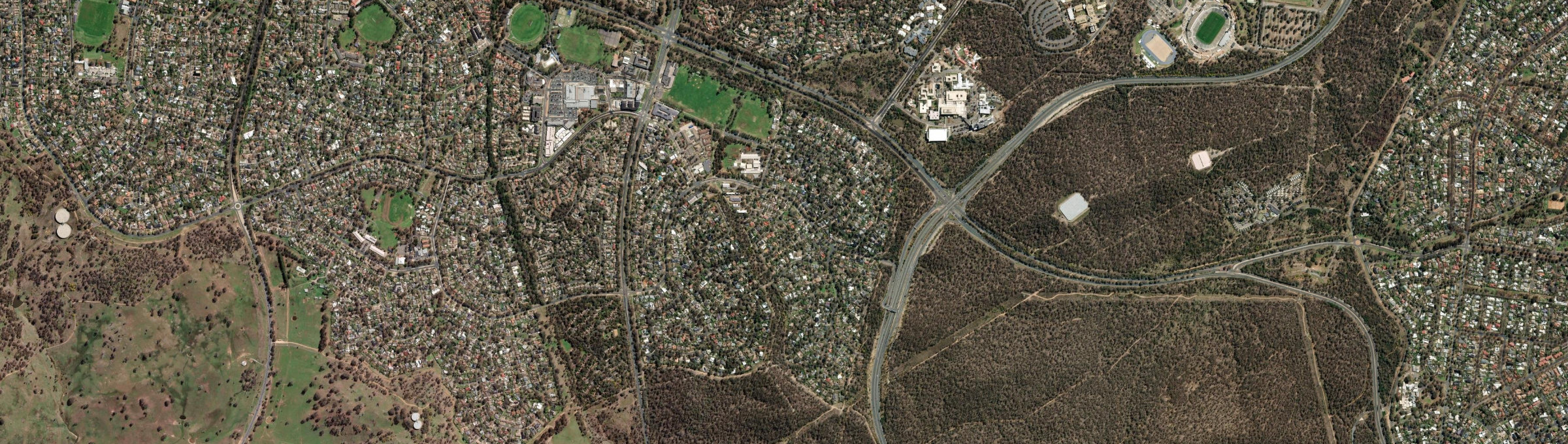 Aerial view of Aranda, ACT