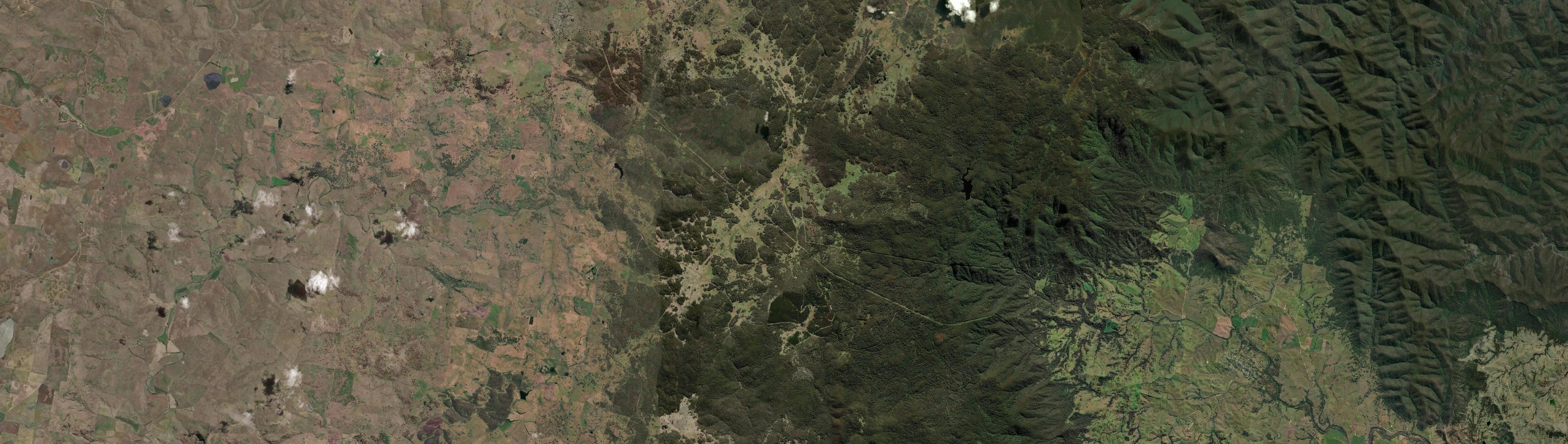 Aerial view of Steeple Flat, NSW
