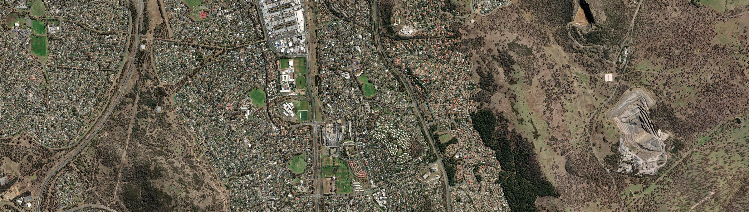 Aerial view of Mawson, ACT