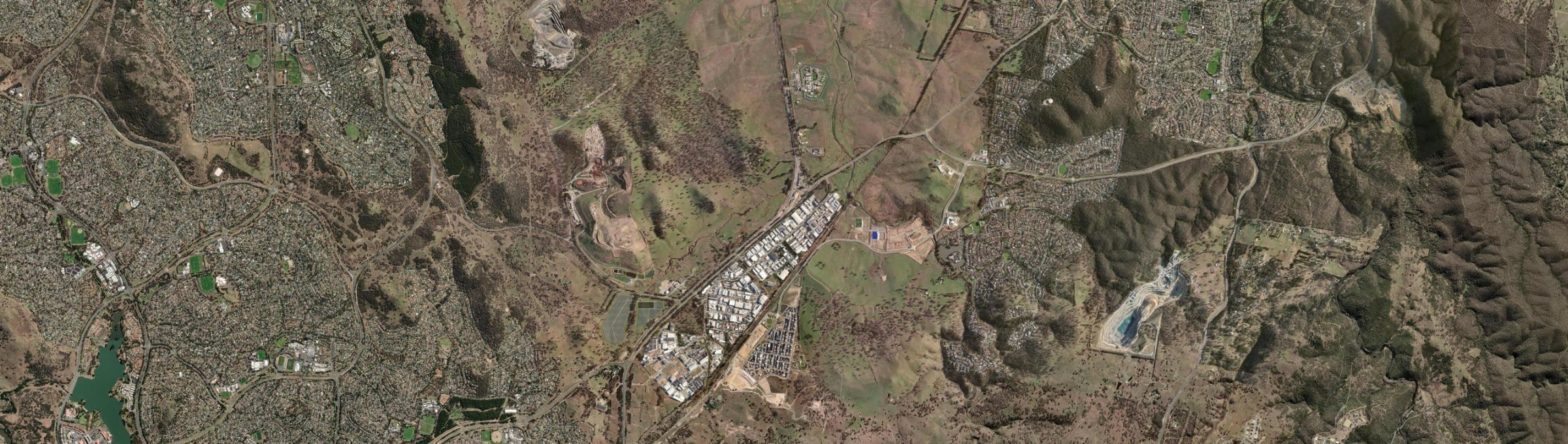 Aerial view of Hume, ACT