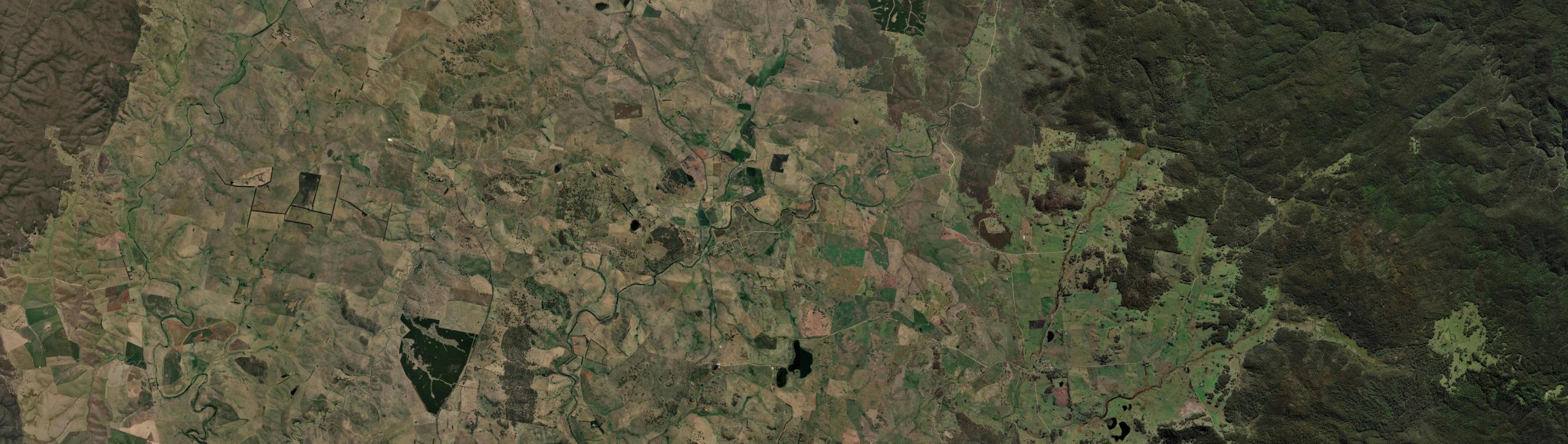 Aerial view of Bibbenluke, NSW