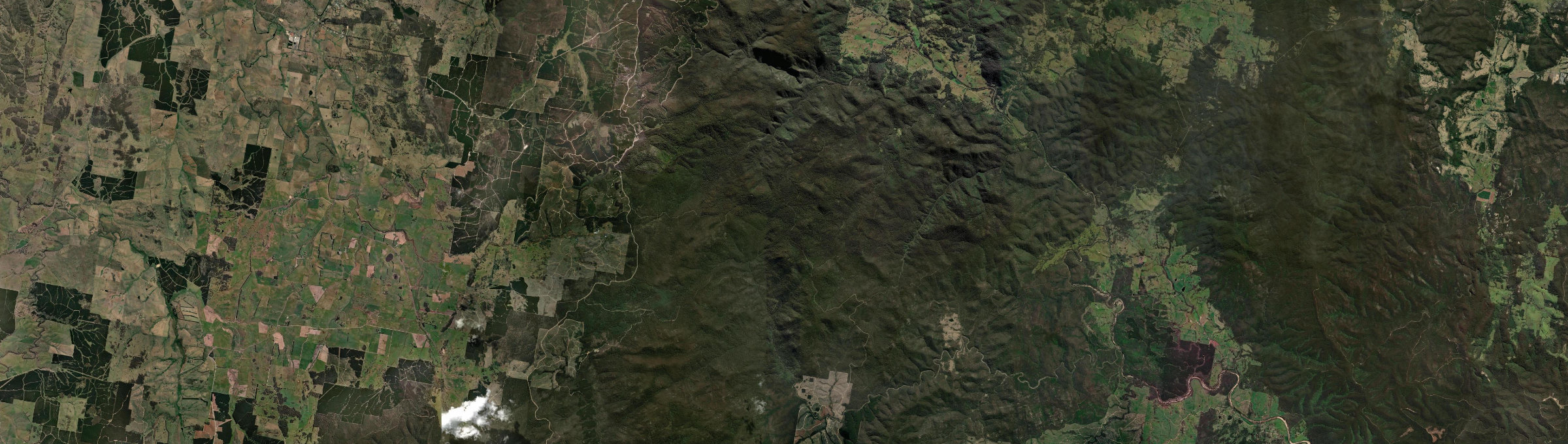 Aerial view of Coolangubra, NSW