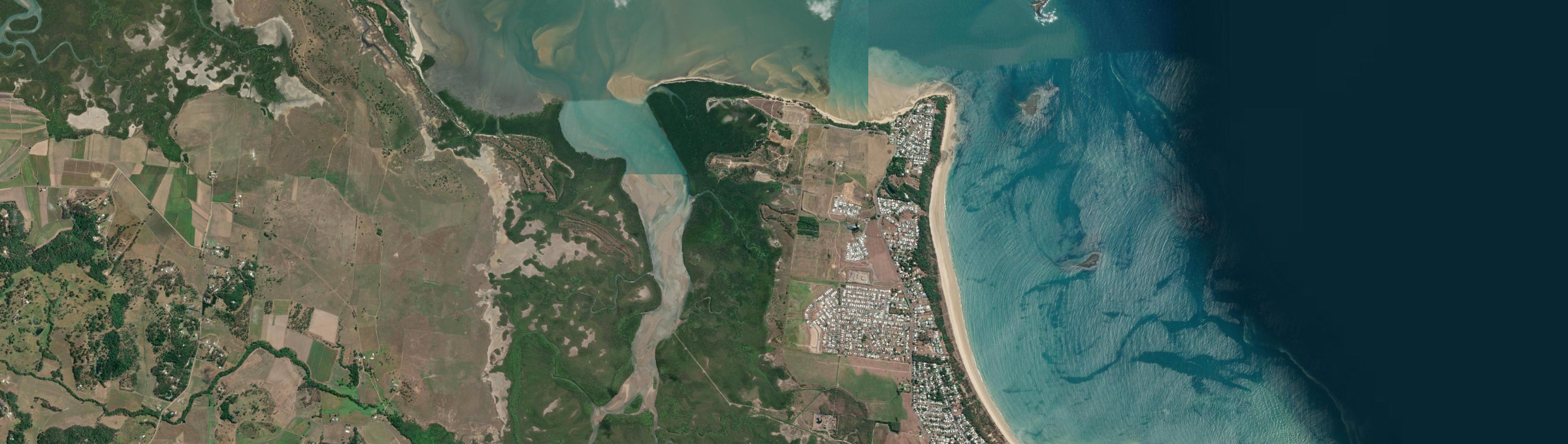 Aerial view of Shoal Point, QLD
