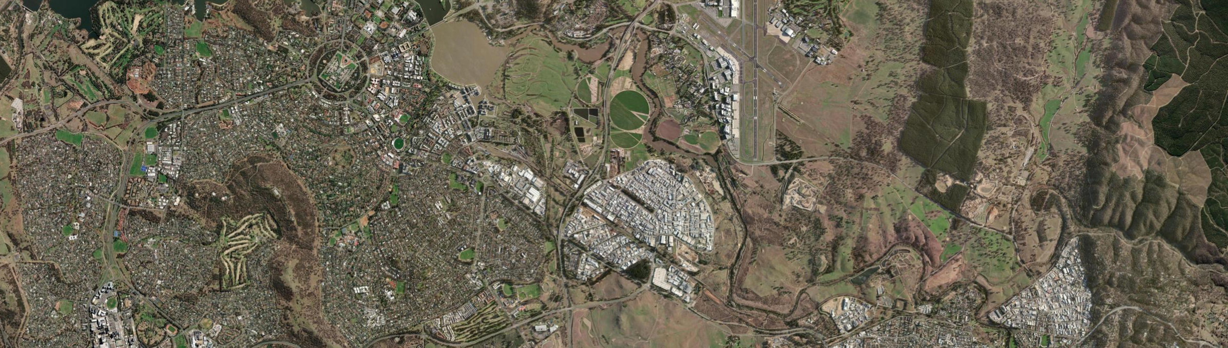Aerial view of Fyshwick, ACT