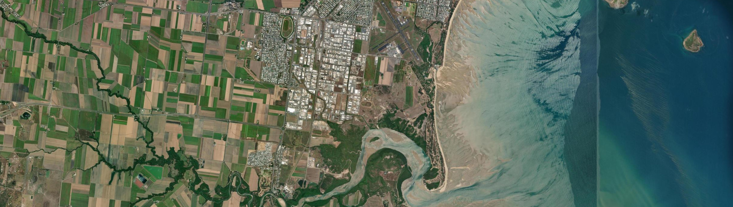 Aerial view of Paget, QLD