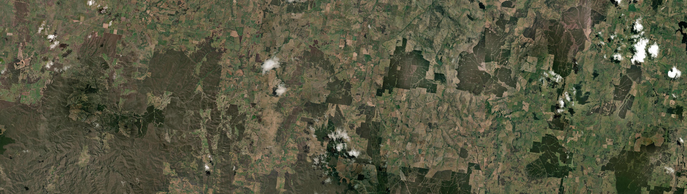 Aerial view of Triangle Flat, NSW