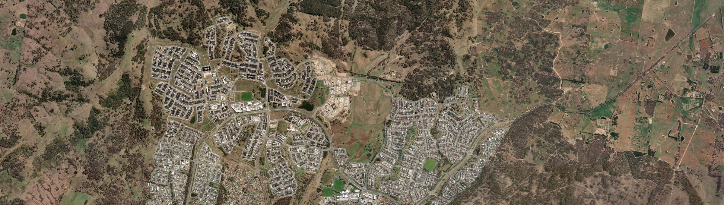 Aerial view of Jacka, ACT