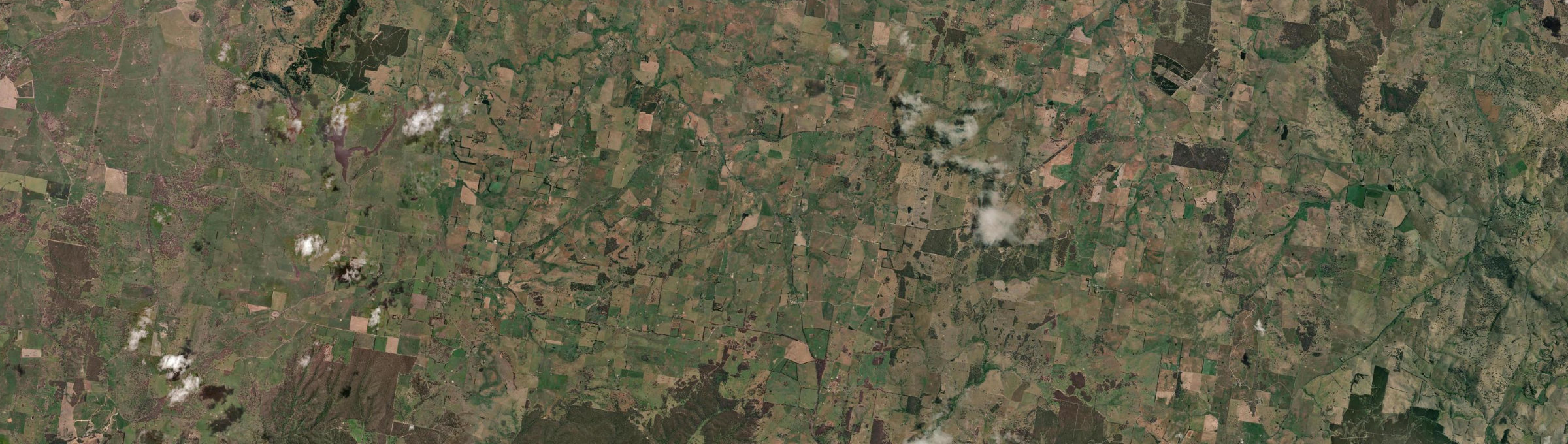 Aerial view of Hobbys Yards, NSW
