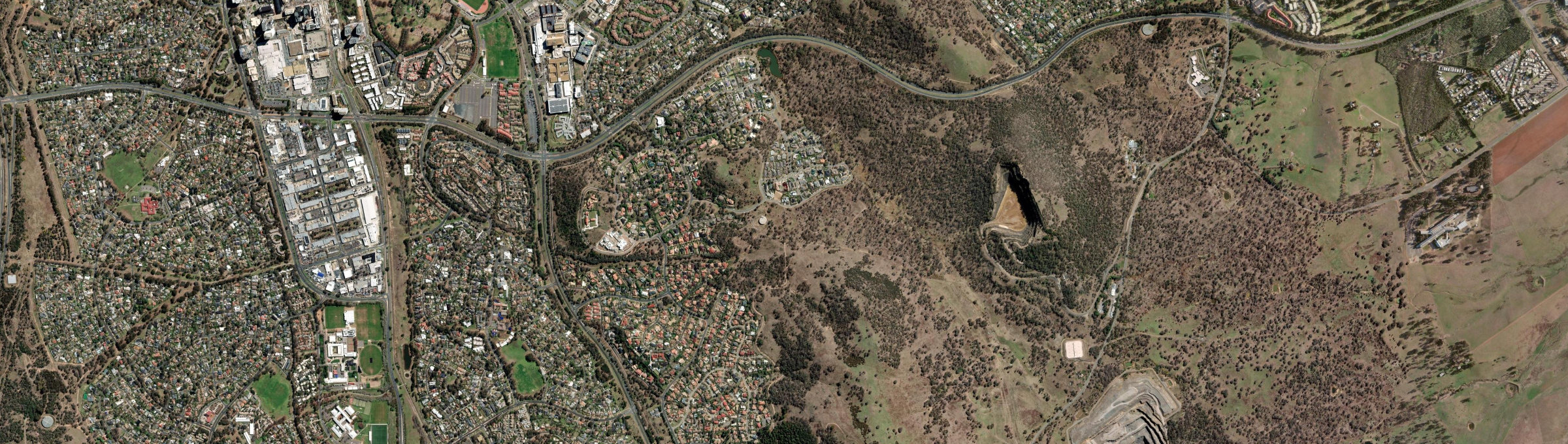 Aerial view of O'Malley, ACT