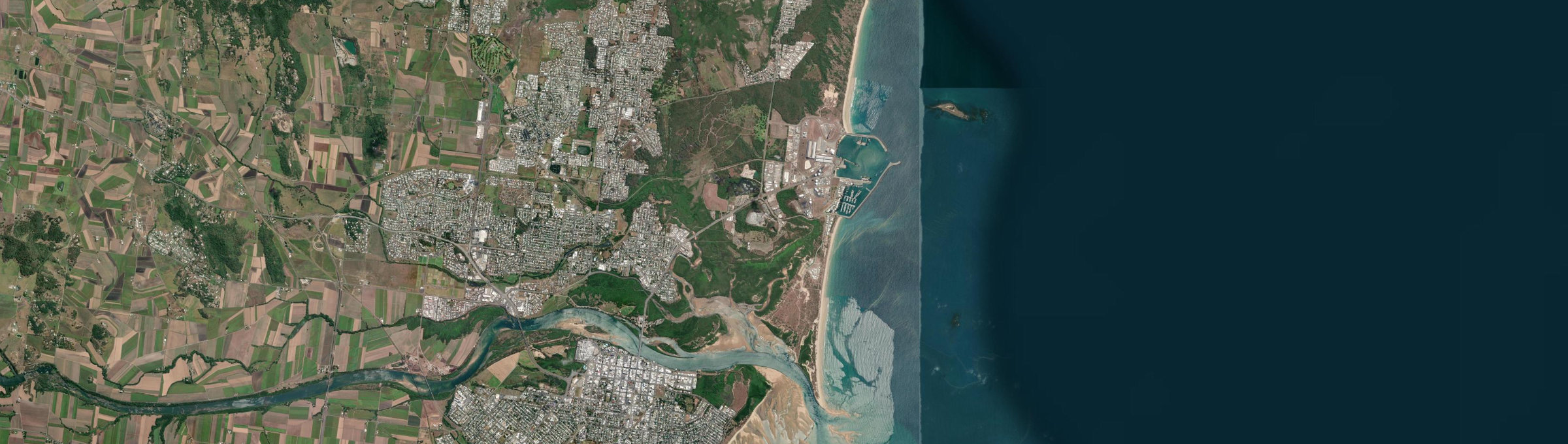Aerial view of Mackay Harbour, QLD
