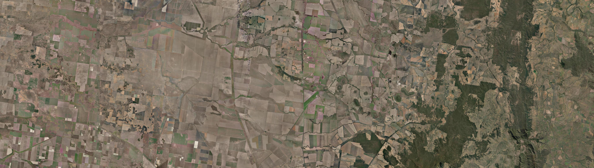 Aerial view of Bellata, NSW