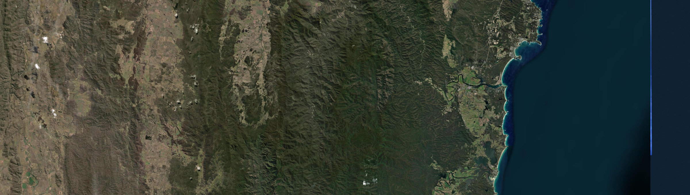 Aerial view of Deua, NSW
