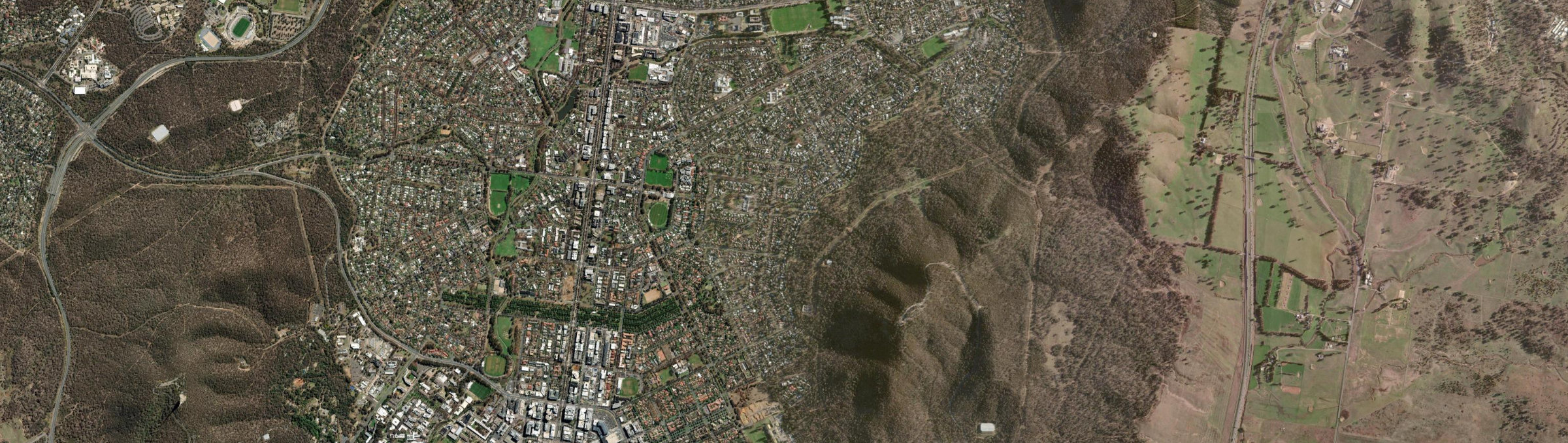 Aerial view of Ainslie, ACT