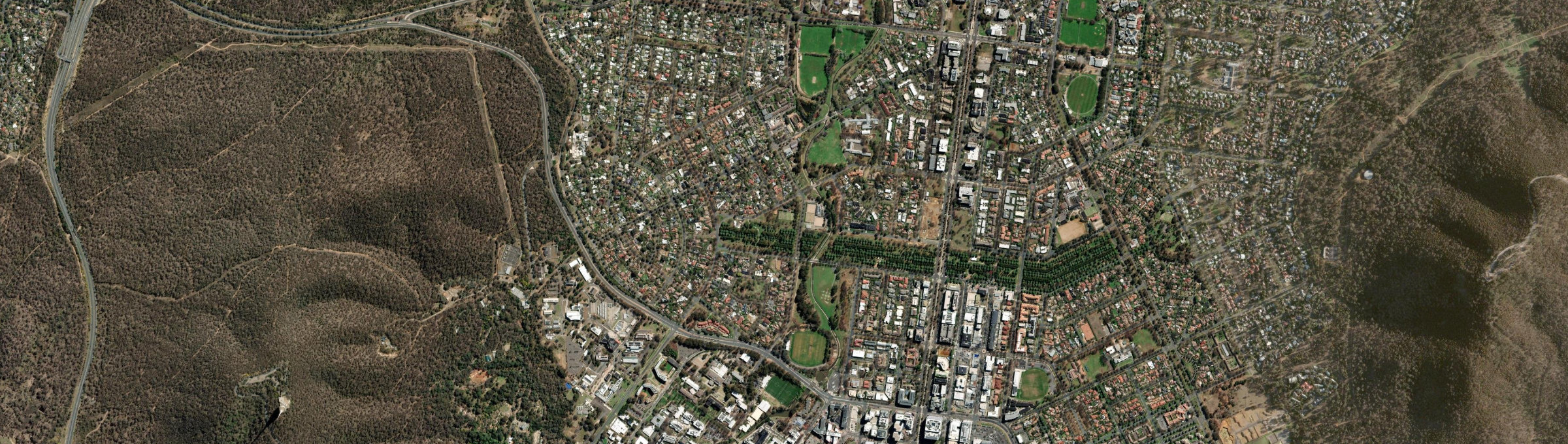 Aerial view of Turner, ACT