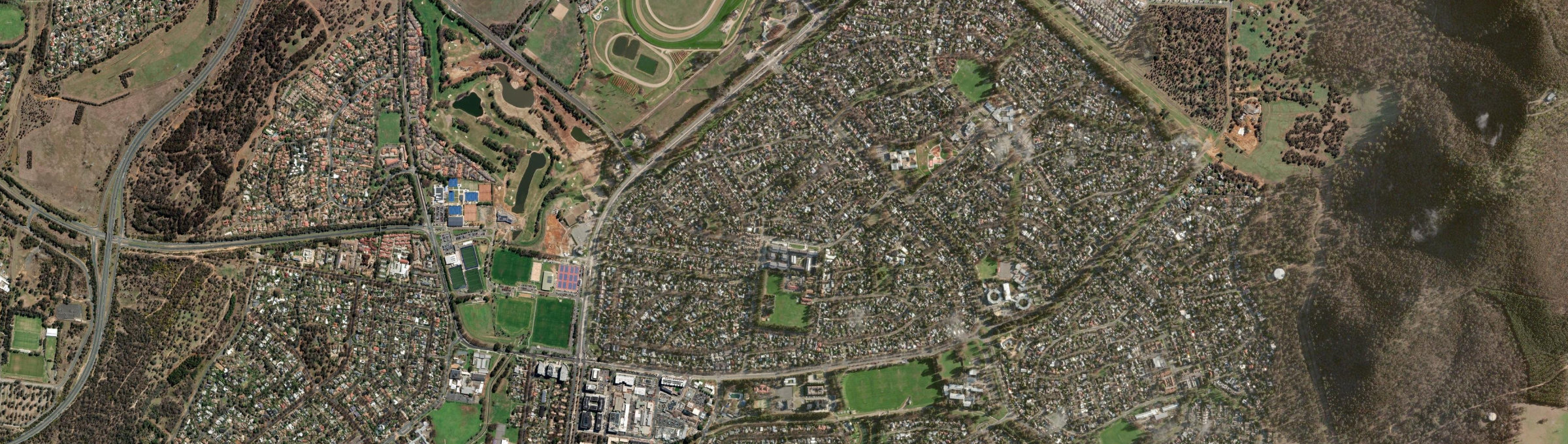 Aerial view of Downer, ACT