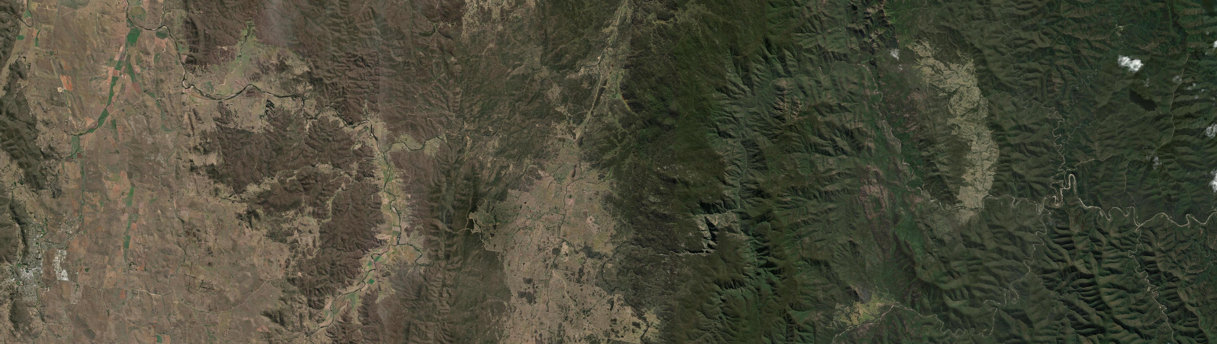 Aerial view of Countegany, NSW