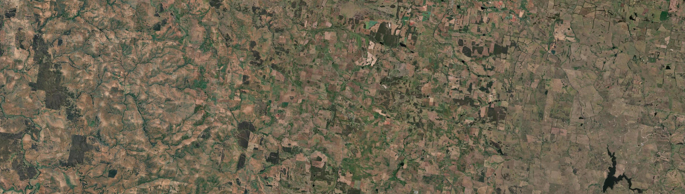 Aerial view of Grabben Gullen, NSW