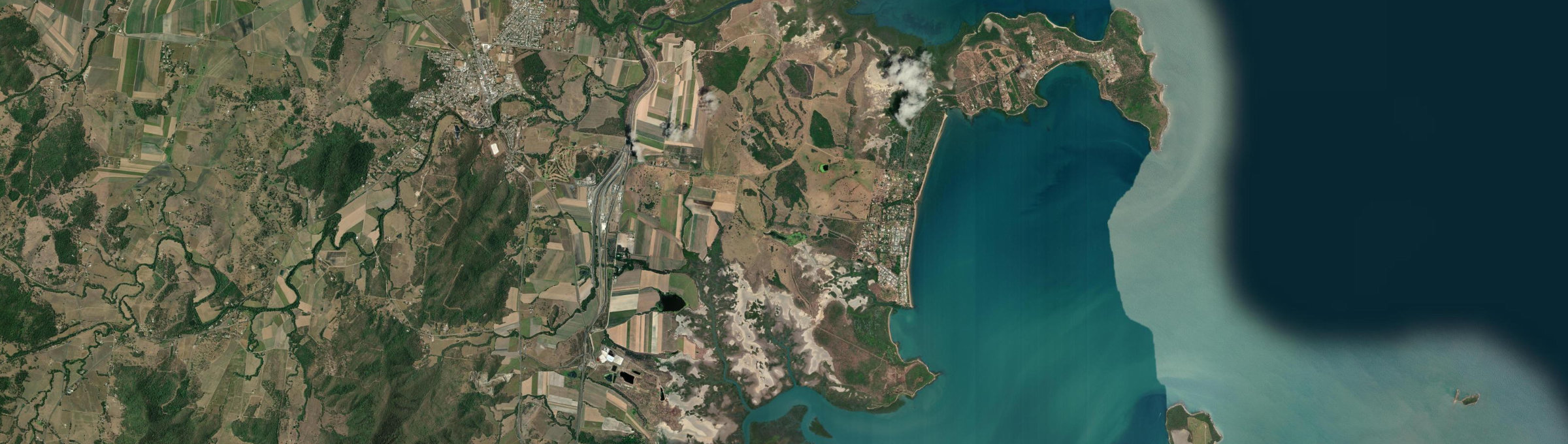 Aerial view of Armstrong Beach, QLD
